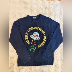 Ripndip Navy Blue Christmas light up Sweater